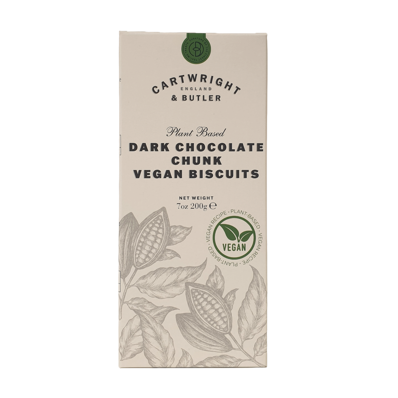 Vegane Kekse mit dunklen Schokoladenstückchen