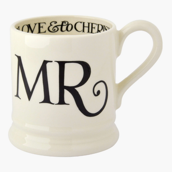 Mug - Black Toast Mrs & Mr