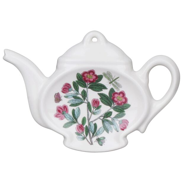 Porcelain Tea bag holder Rhododendron