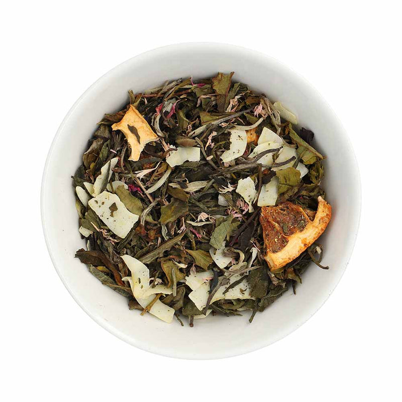 Caribbean Passion te - Grøn & Hvid