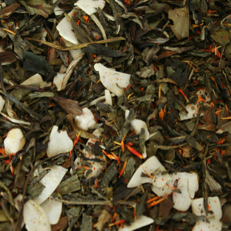 Caribbean Passion te - Grøn & Hvid